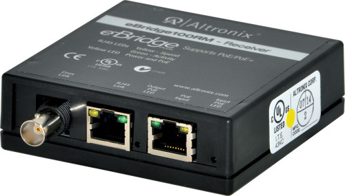 Altronix EBRIDGE1PCRMT Power Supply IP and PoE over Coax Solution Powered  by Midspan or Endspan Distance: up to 100m